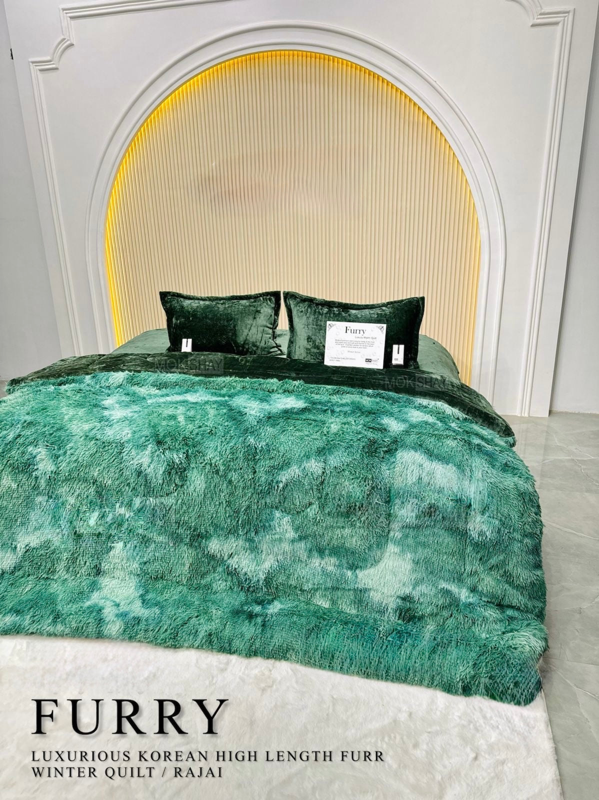 KOREAN FURR DOUBLE BED QUILT