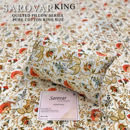SAROVER KING SIZE QUILTED BEDSHEEET