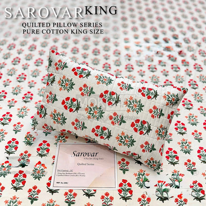 SAROVER KING SIZE QUILTED BEDSHEEET