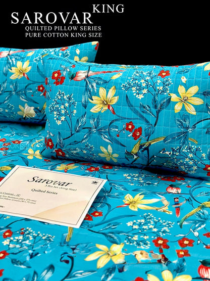 SAROVER KING SIZE QUILTED BEDSHEEET