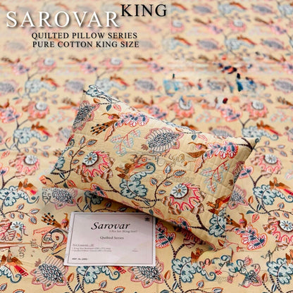 SAROVER KING SIZE QUILTED BEDSHEEET