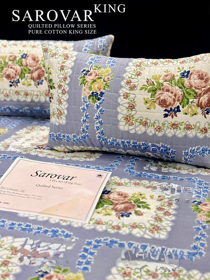 SAROVER KING SIZE QUILTED BEDSHEEET