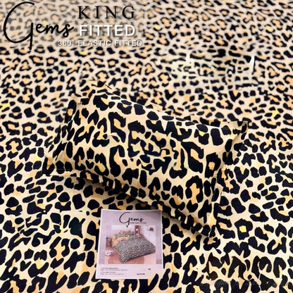 GEMS KING FITTED – 3PCS KING FITTED BEDSHEET SET (1+2)