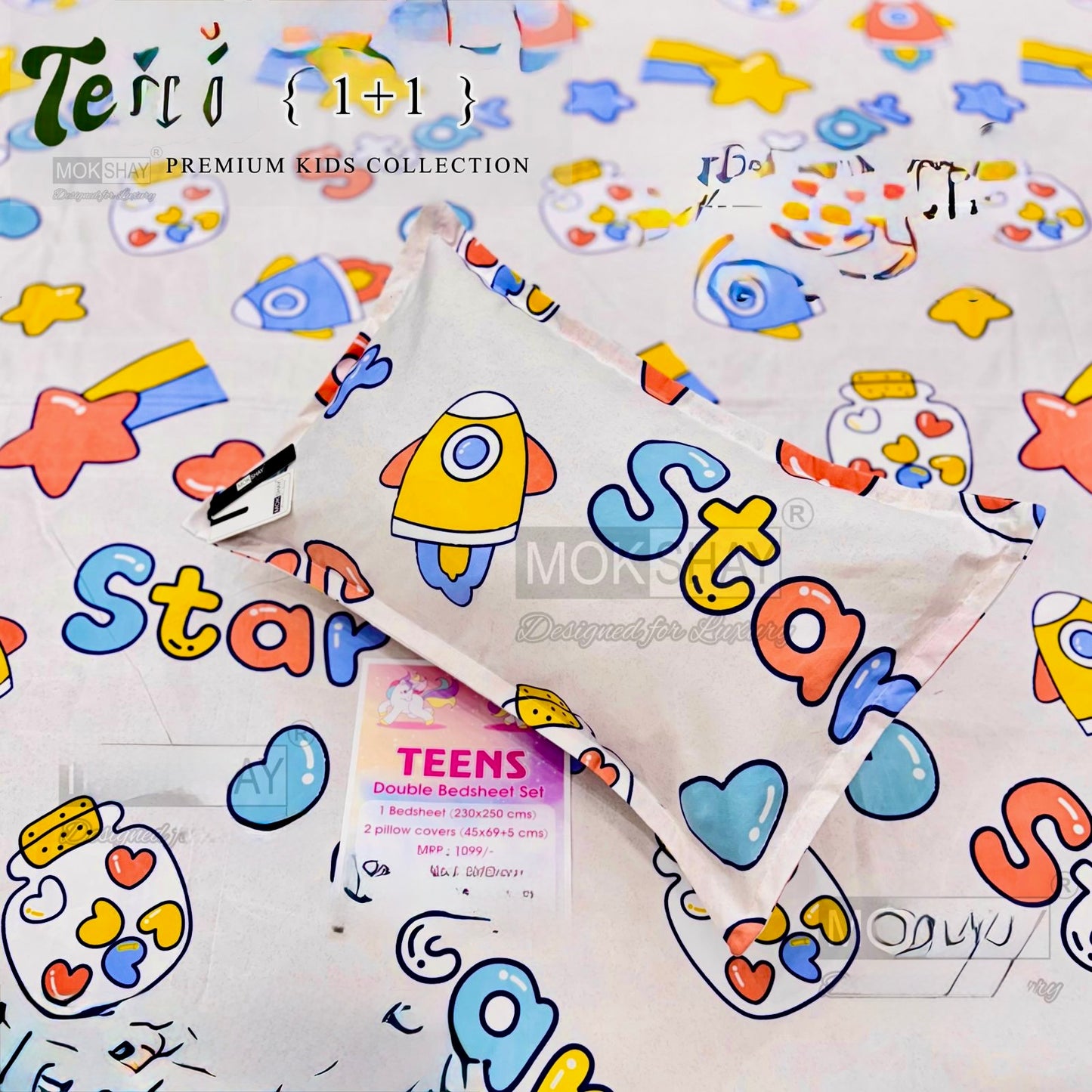 KIDS ELASTIC FITTED BEDSHEET