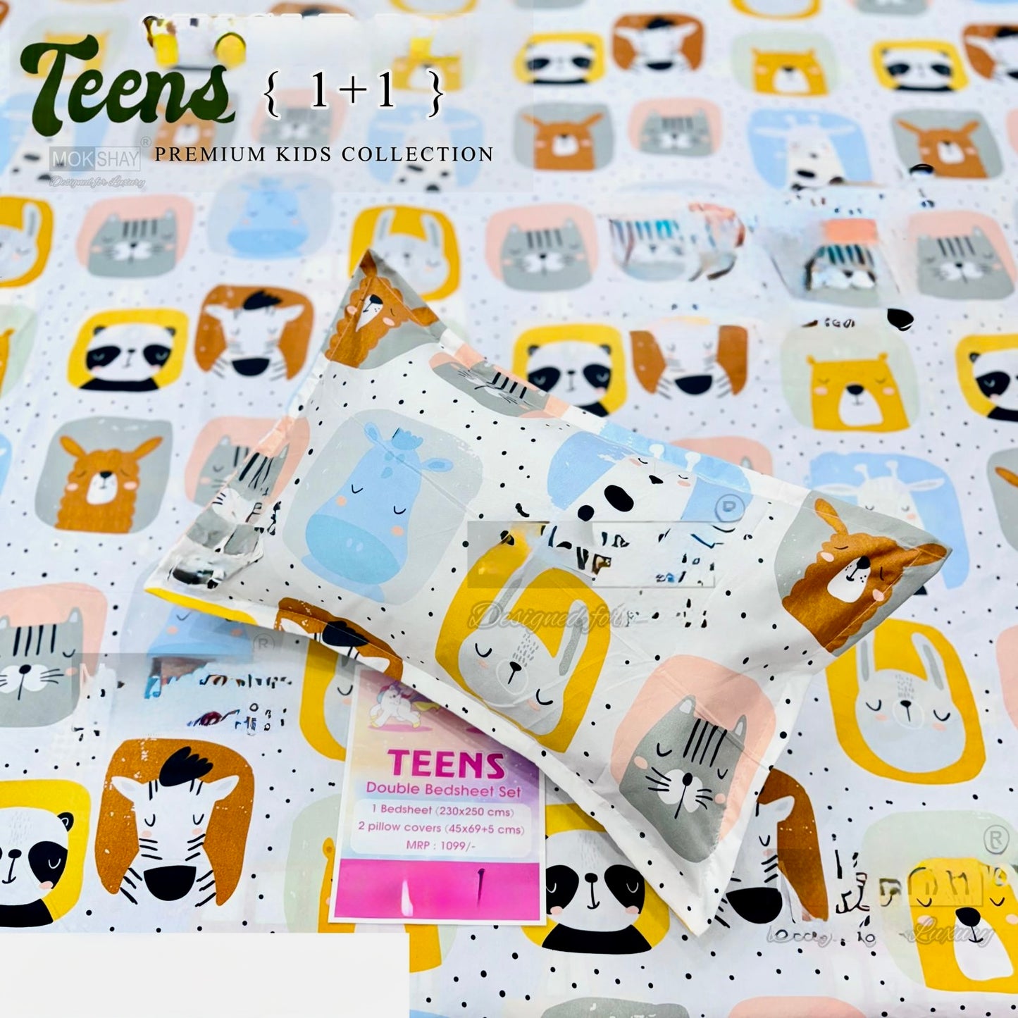 KIDS ELASTIC FITTED BEDSHEET