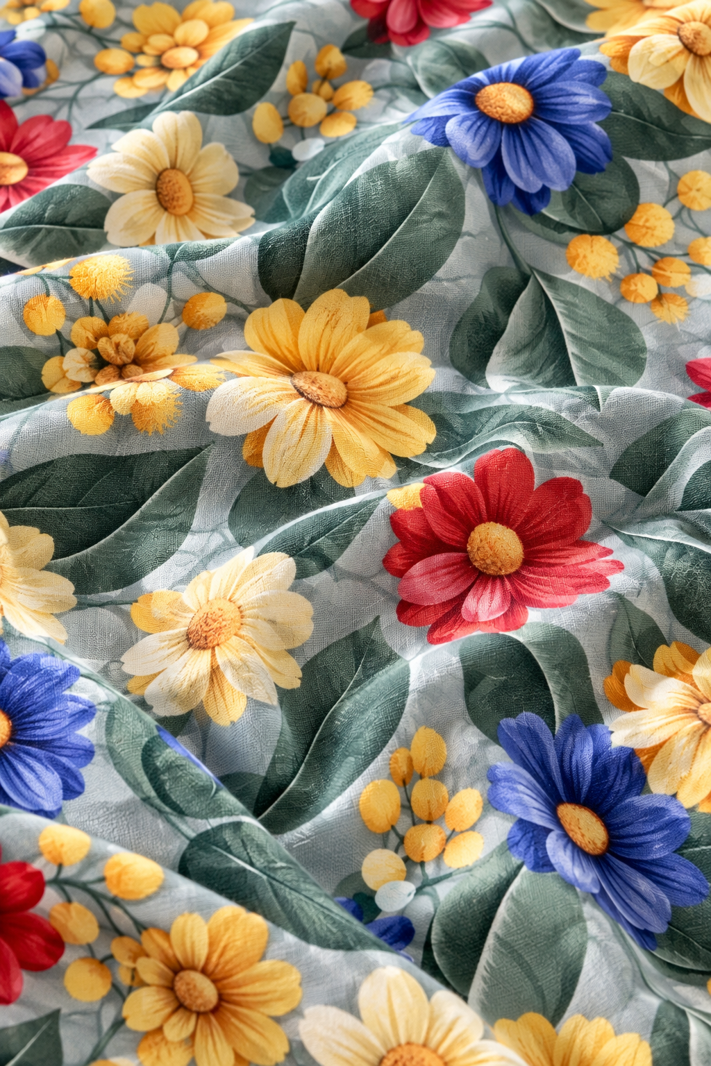 Multicolor Botanical - King - 7D Design Flat Bedsheet (78×72 inches)