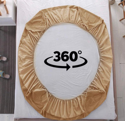 BLUSH COTTON TERRY WATERPROOF MATTRESS PROTECTOR
