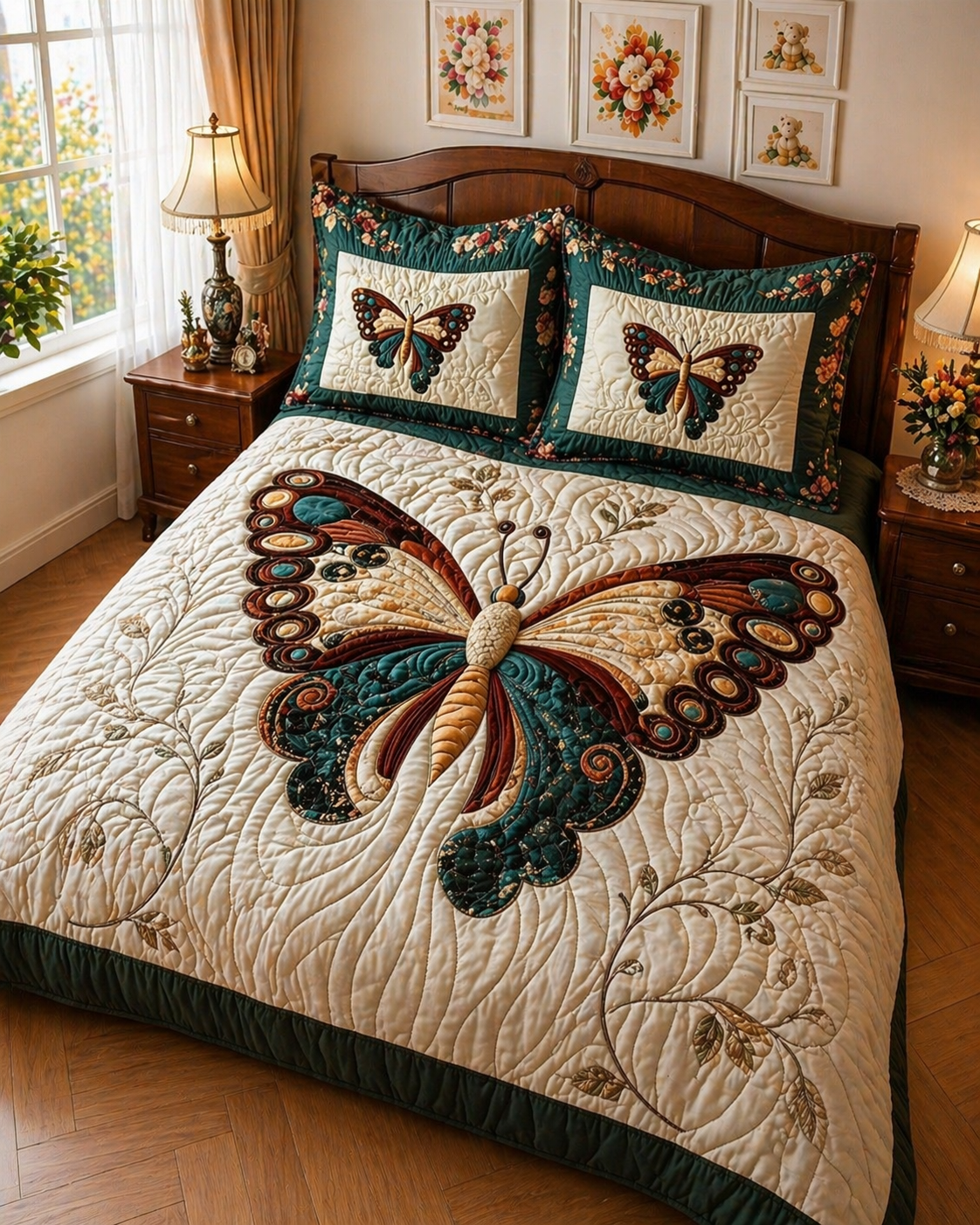 FAUX QUILTING EFFECTS DIGITAL PRINTS SUPERKING SIZE