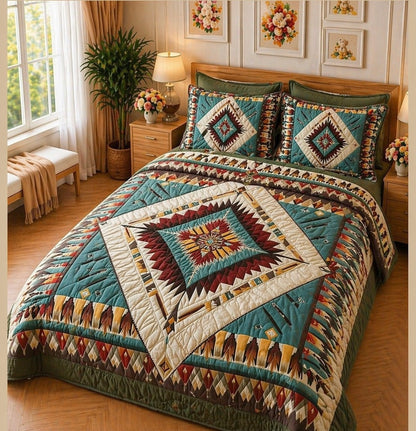FAUX QUILTING EFFECTS DIGITAL PRINTS SUPERKING SIZE