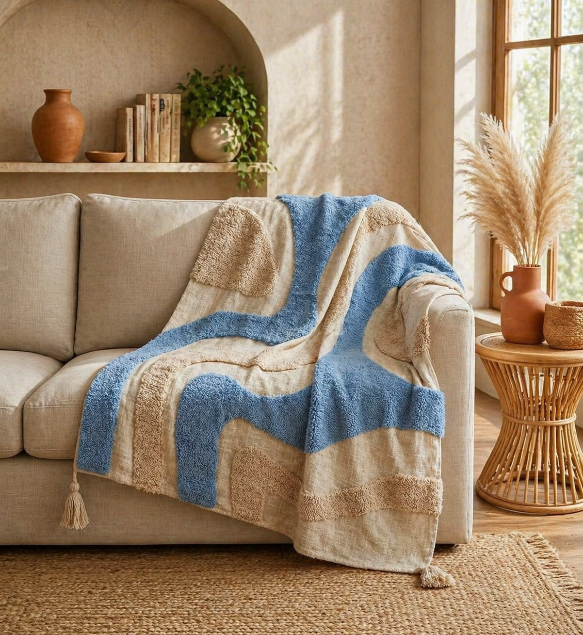 SNUG HAND TUFTED THROW