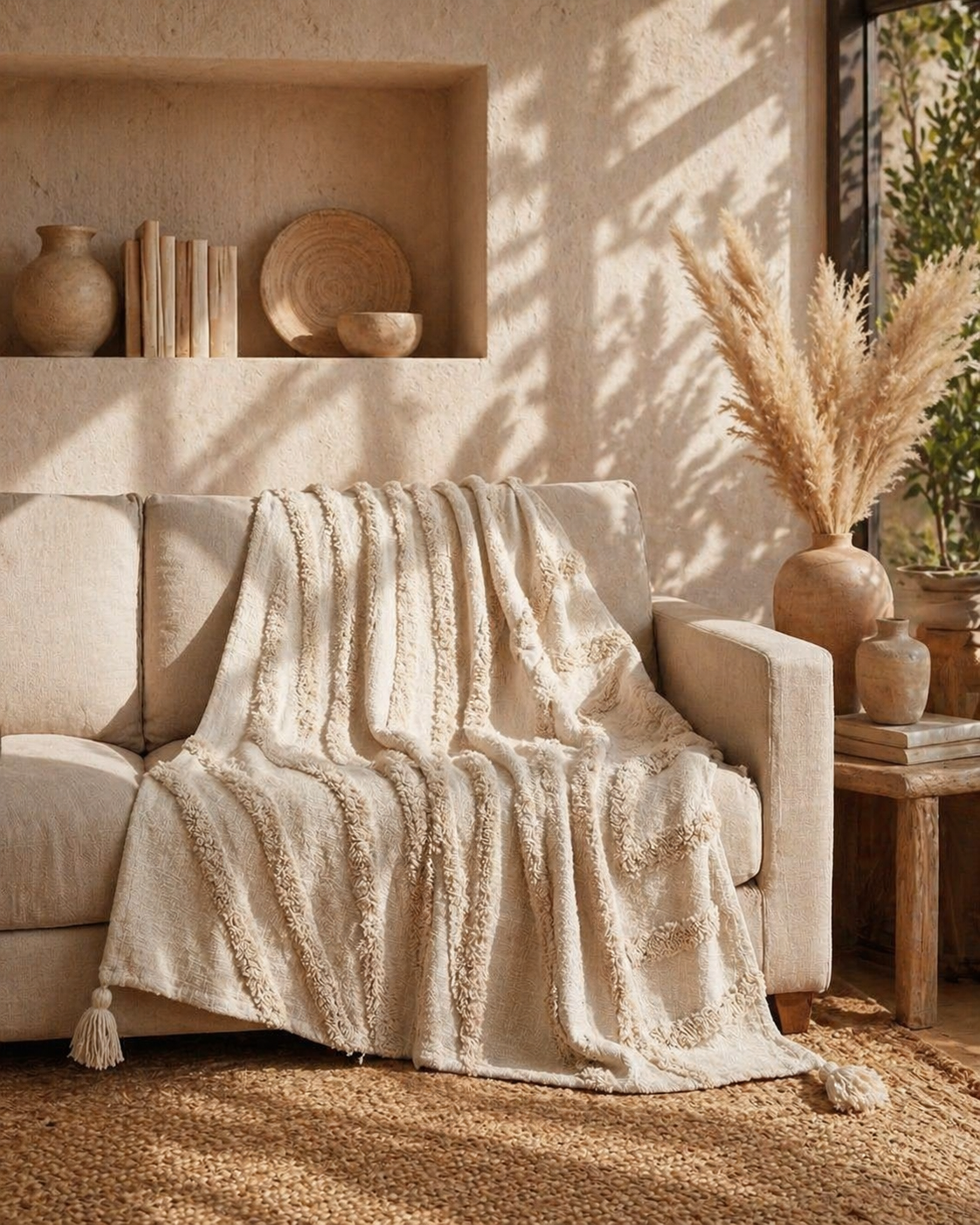 SNUG HAND TUFTED THROW