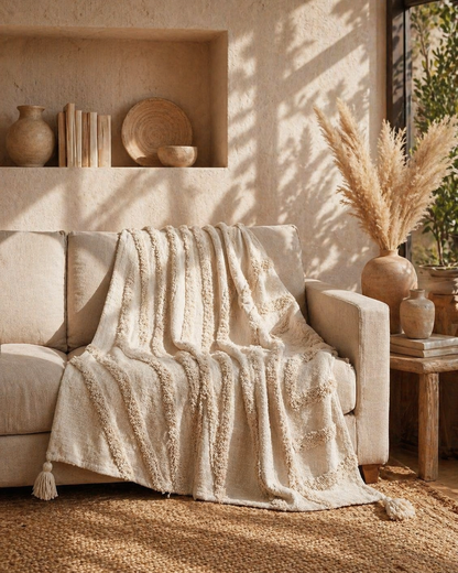 SNUG HAND TUFTED THROW
