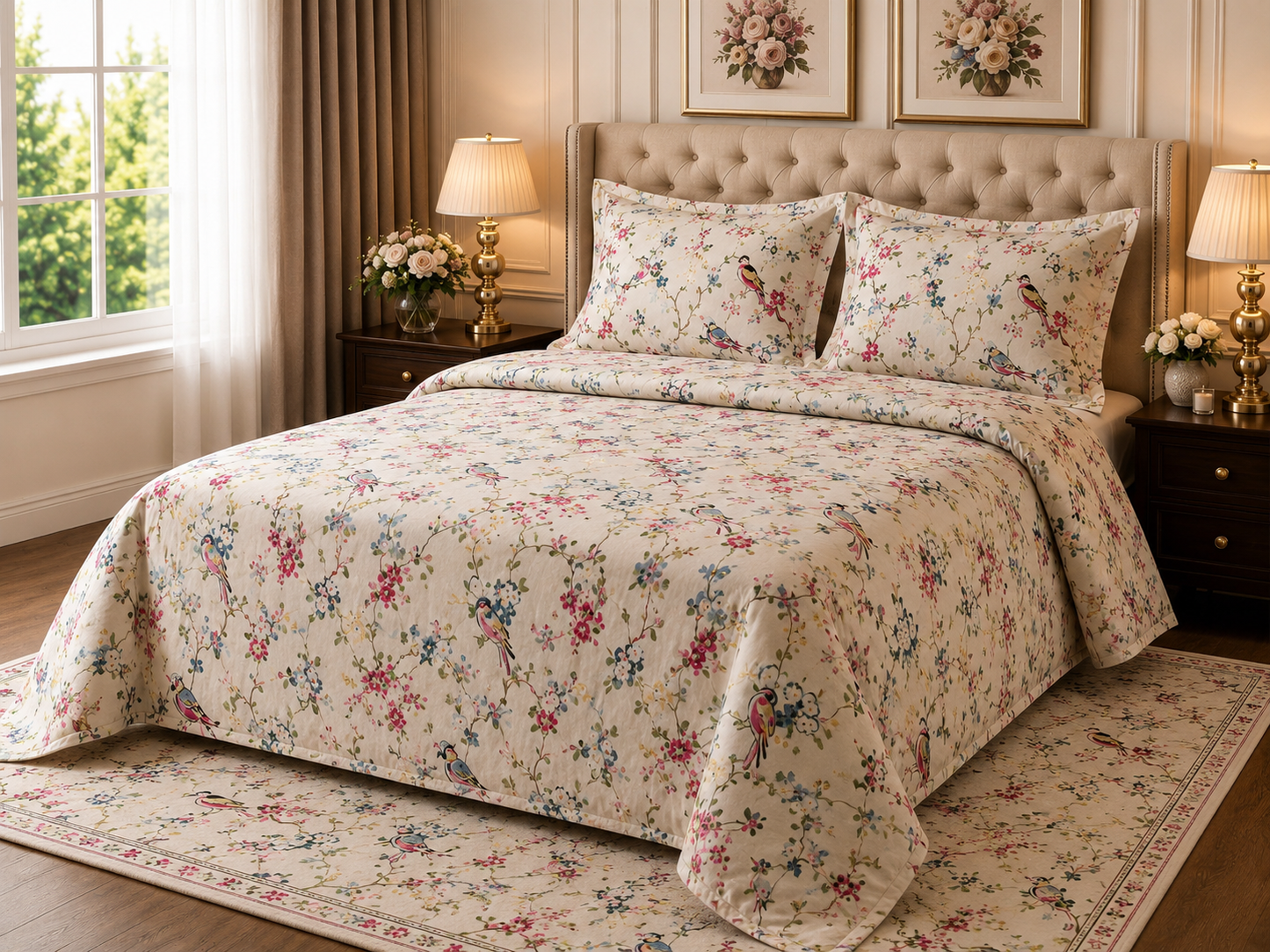 ANOKHI KING SIZE BEDSHEET (1+2)