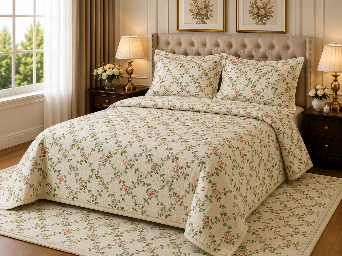 ANOKHI KING SIZE BEDSHEET (1+2)