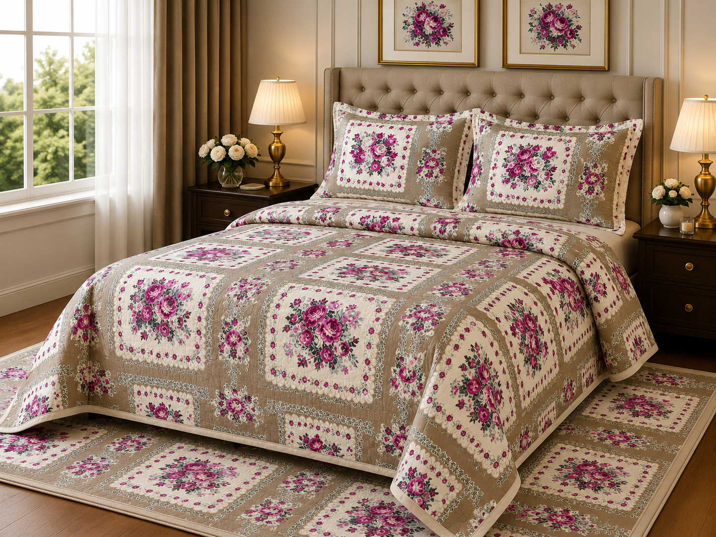 ANOKHI KING SIZE BEDSHEET (1+2)