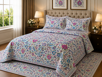ANOKHI KING SIZE BEDSHEET (1+2)