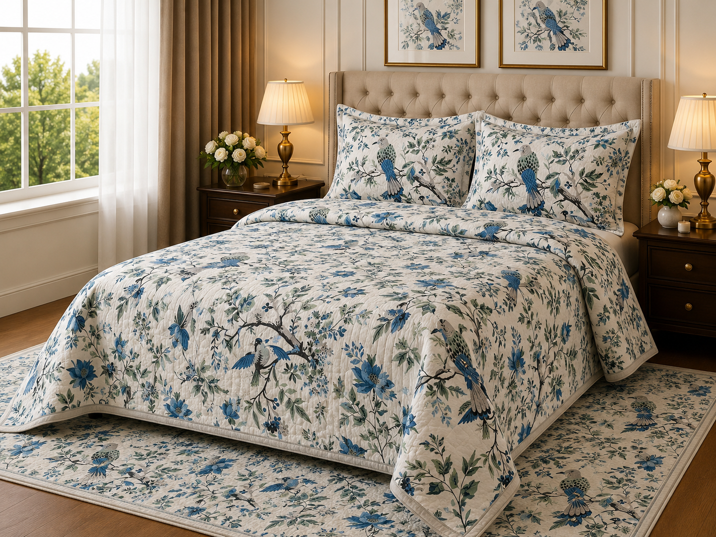 ANOKHI KING SIZE BEDSHEET (1+2)