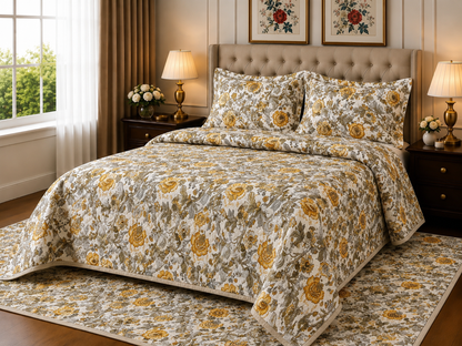 ANOKHI KING SIZE BEDSHEET (1+2)