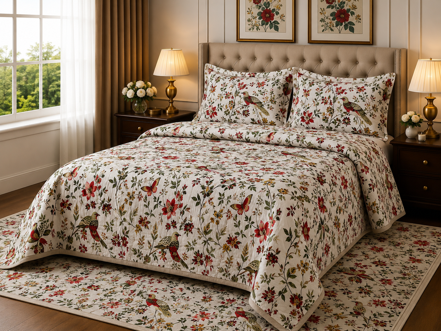 ANOKHI KING SIZE BEDSHEET (1+2)