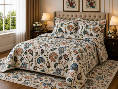 ANOKHI KING SIZE BEDSHEET (1+2)