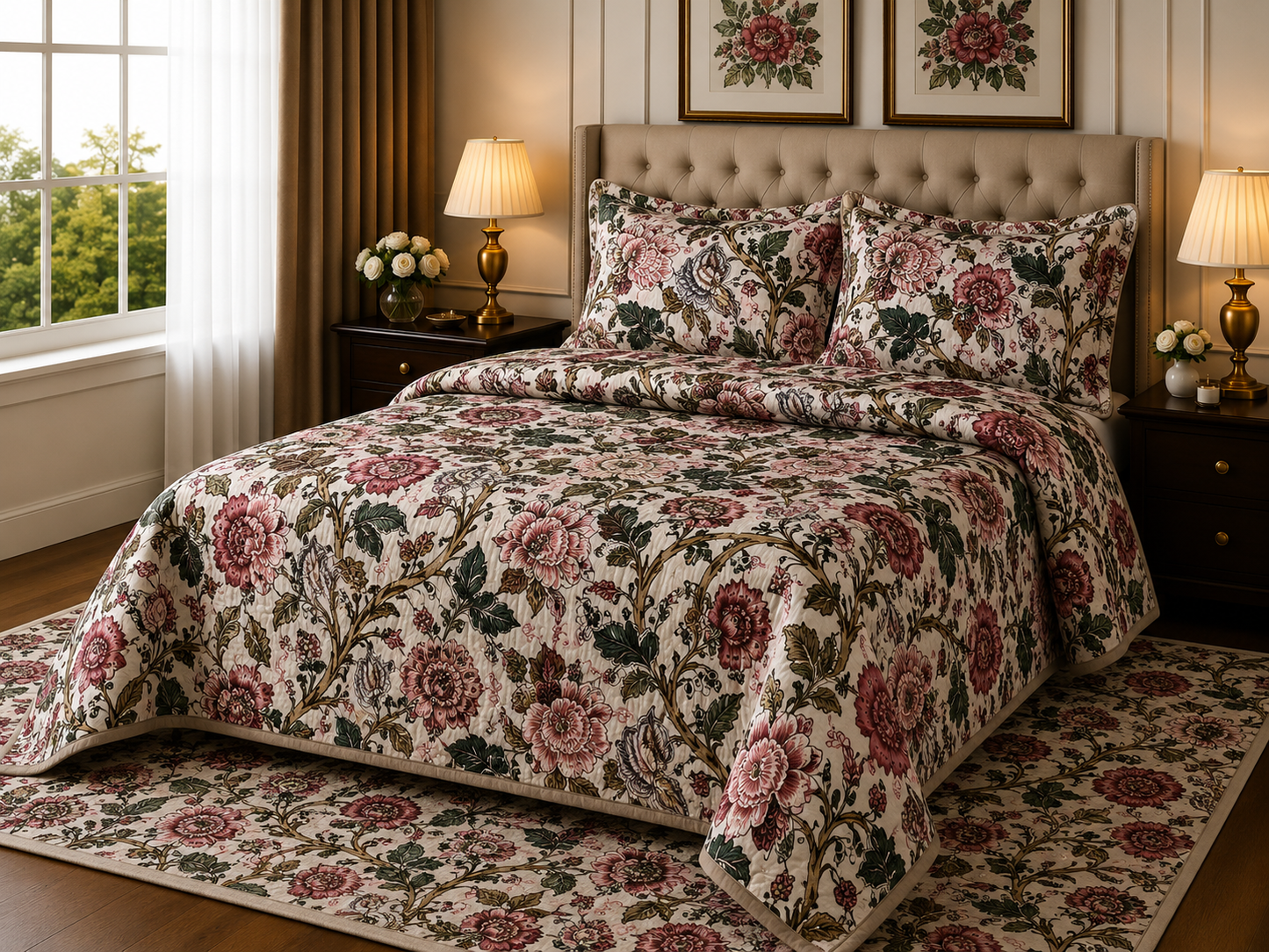 ANOKHI KING SIZE BEDSHEET (1+2)