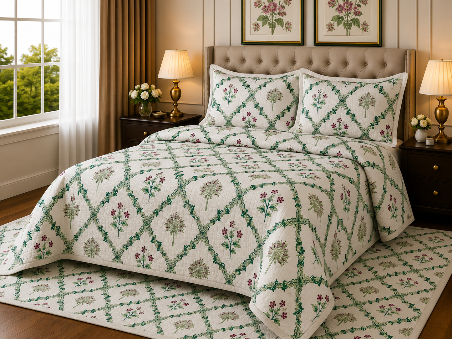 ANOKHI KING SIZE BEDSHEET (1+2)