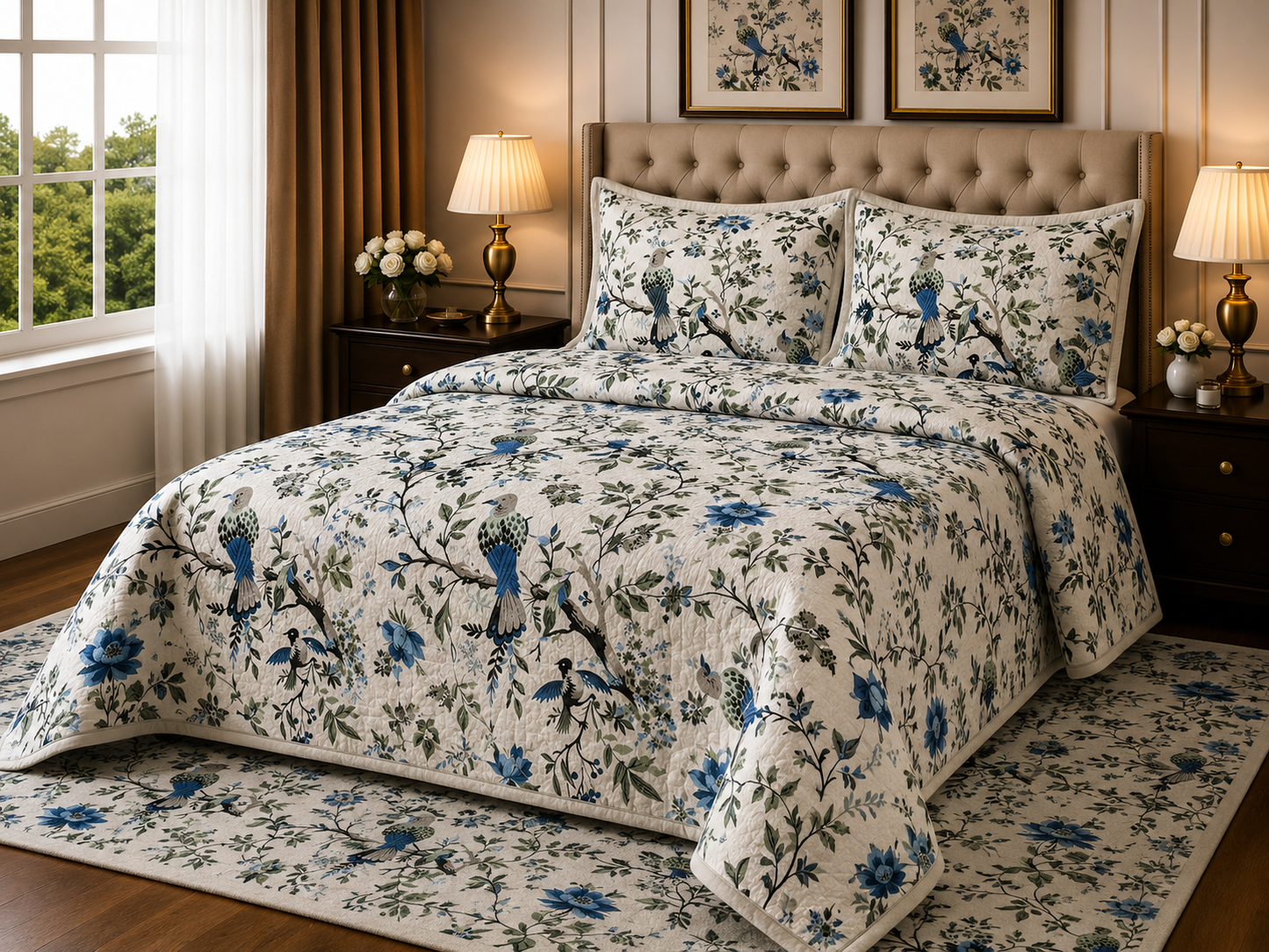 ANOKHI KING SIZE BEDSHEET (1+2)