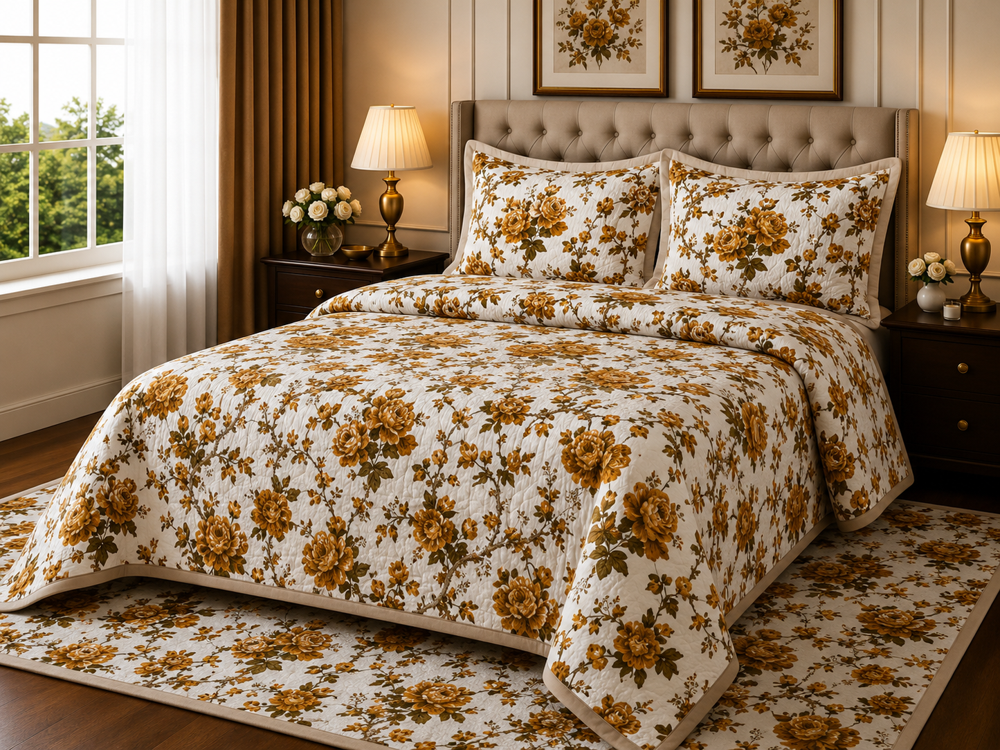 ANOKHI KING SIZE BEDSHEET (1+2)