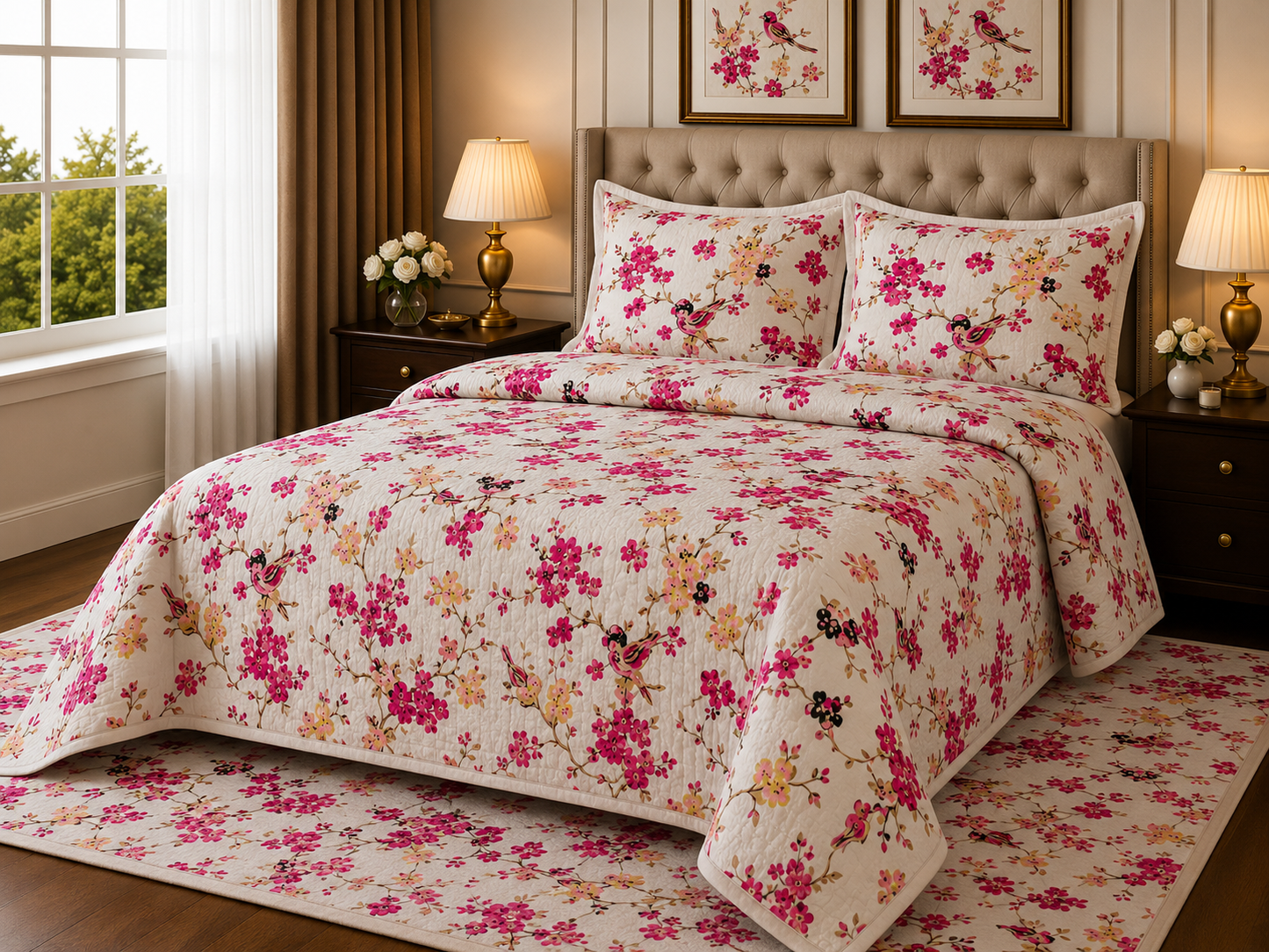 ANOKHI KING SIZE BEDSHEET (1+2)