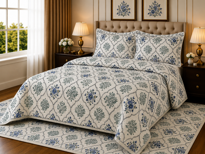 ANOKHI KING SIZE BEDSHEET (1+2)