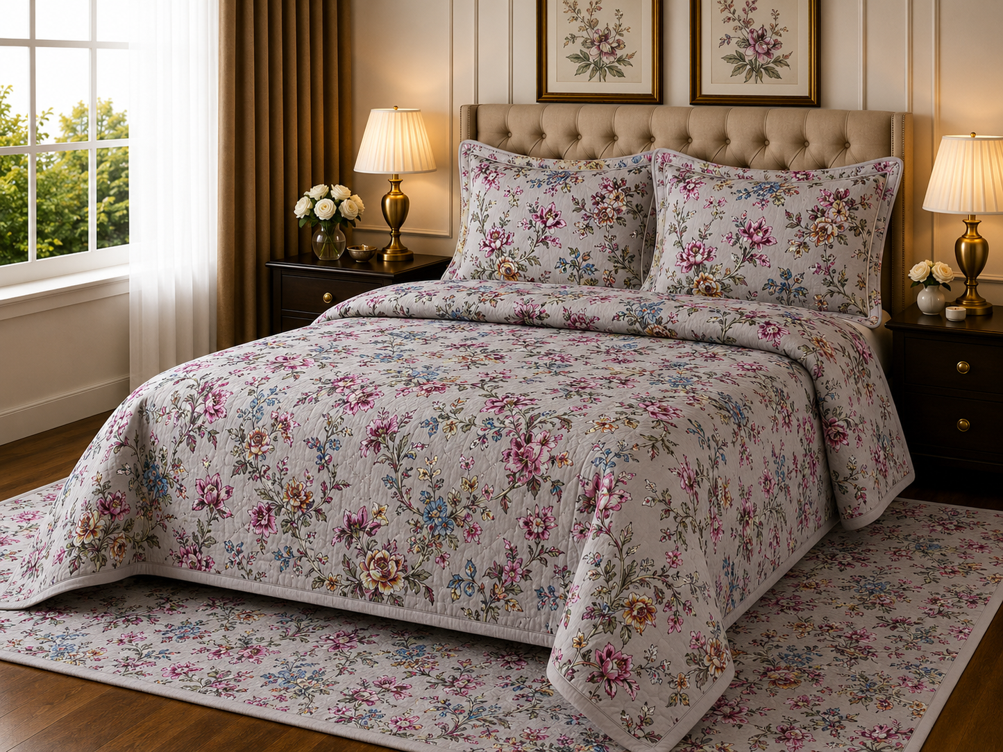 ANOKHI KING SIZE BEDSHEET (1+2)