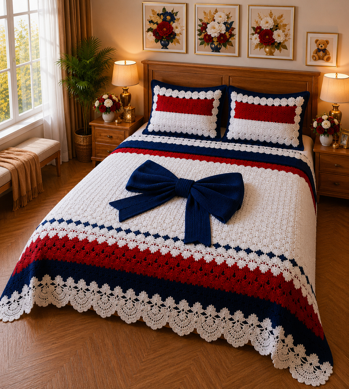 FAUX QUILTING EFFECTS DIGITAL PRINTS SUPERKING SIZE