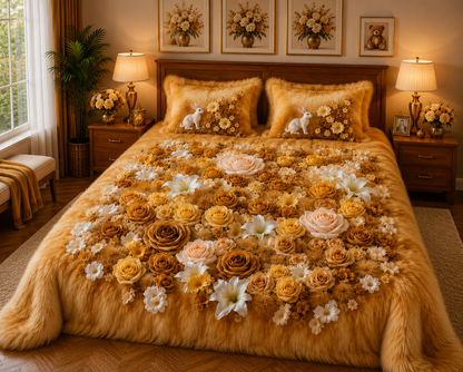 FAUX QUILTING EFFECTS DIGITAL PRINTS SUPERKING SIZE