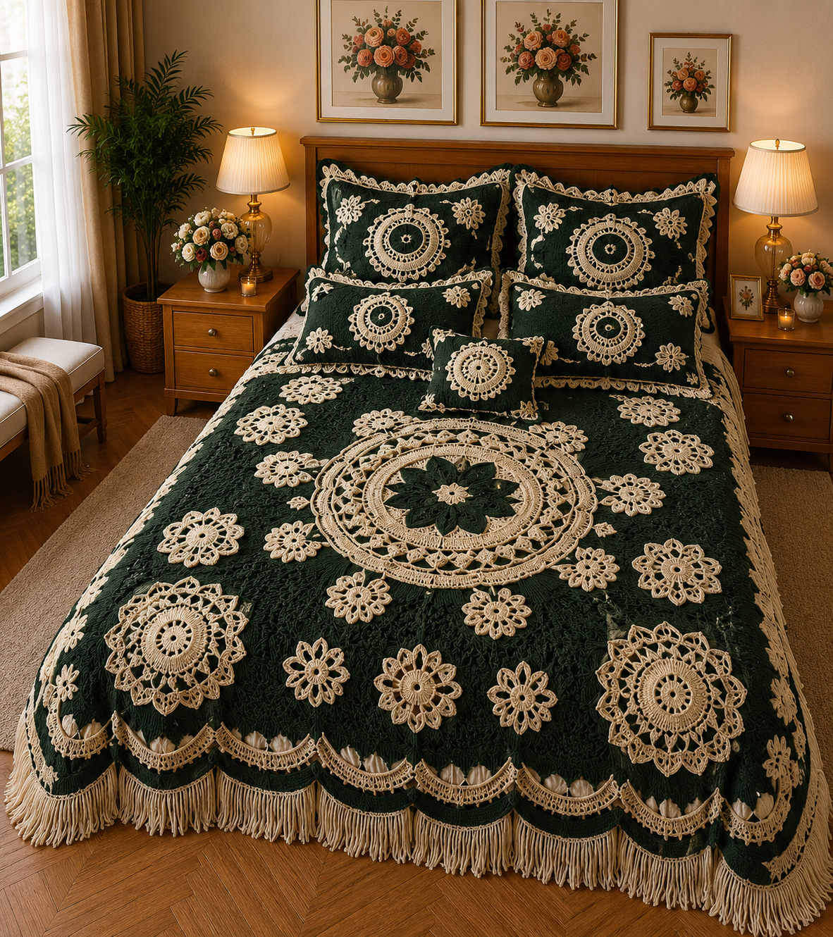 FAUX QUILTING EFFECTS DIGITAL PRINTS SUPERKING SIZE