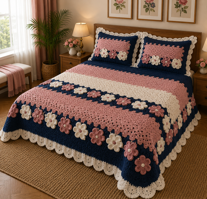 FAUX QUILTING EFFECTS DIGITAL PRINTS SUPERKING SIZE