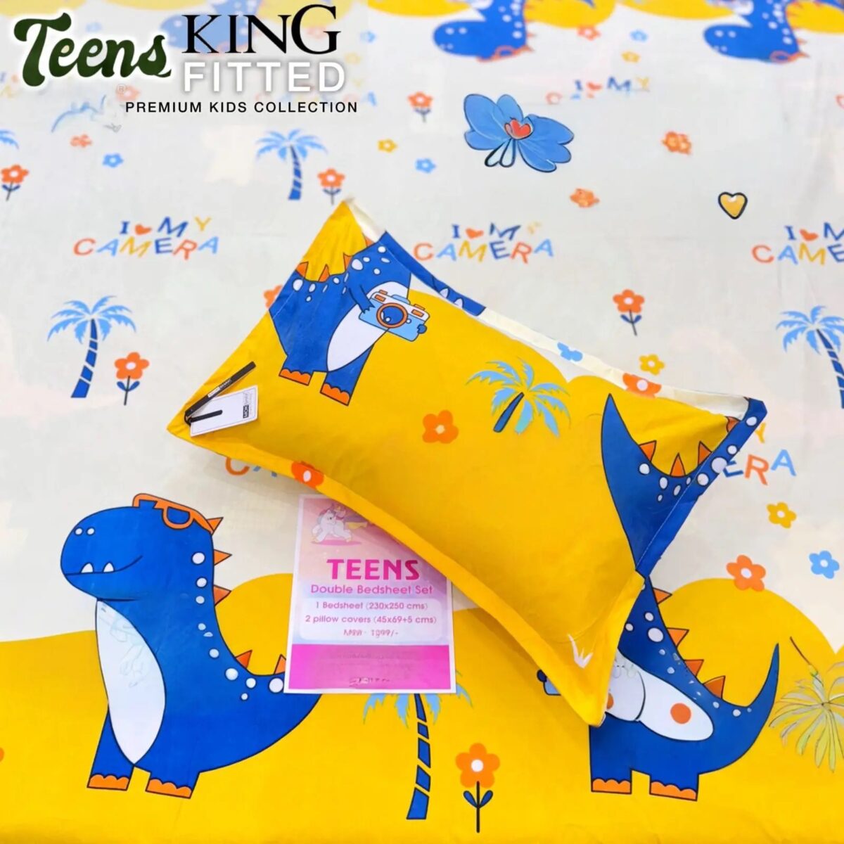 KIDS ELASTIC FITTED BEDSHEET