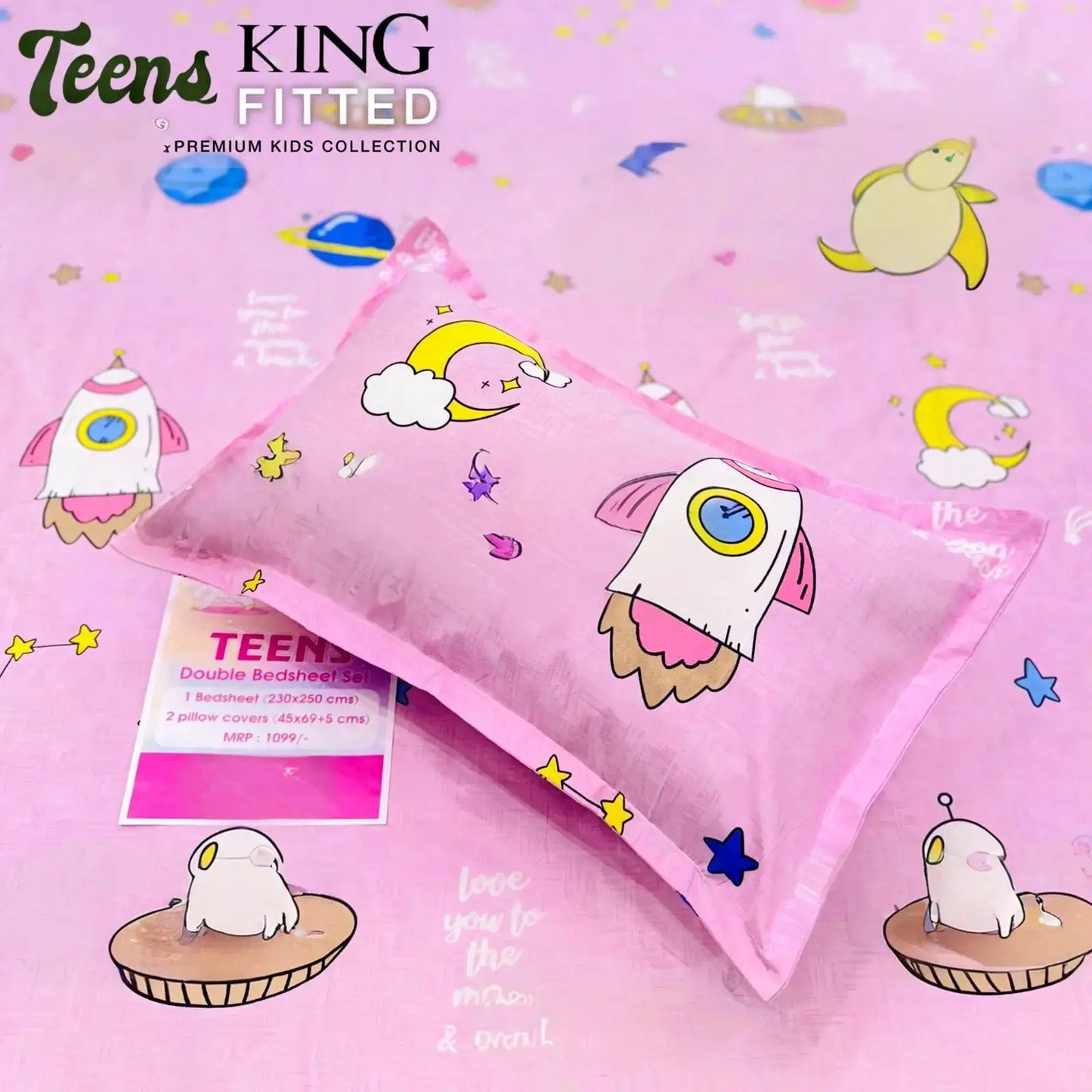 KIDS ELASTIC FITTED BEDSHEET