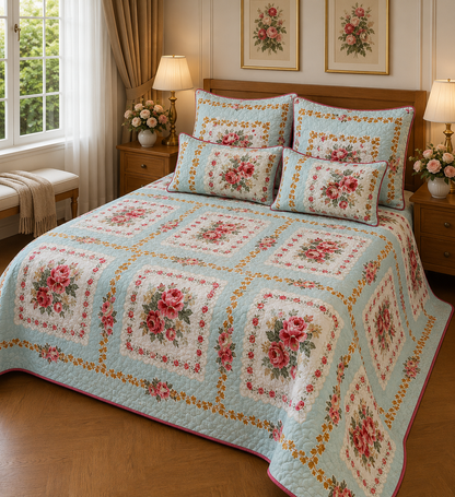 ANOKHI KING QUILTED 5 PCS SET