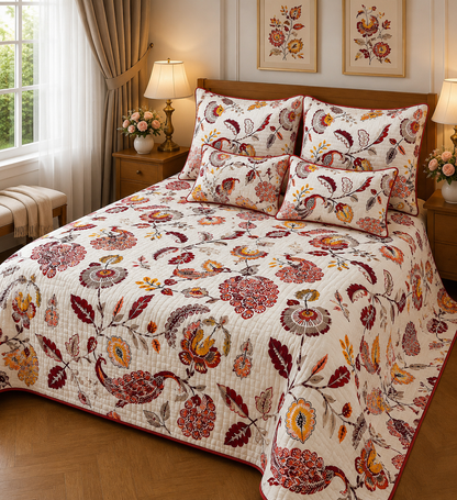 ANOKHI KING QUILTED 5 PCS SET