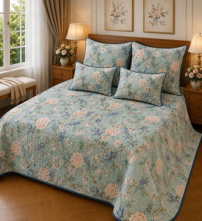 ANOKHI KING QUILTED 5 PCS SET