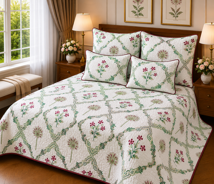 ANOKHI KING QUILTED 5 PCS SET