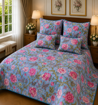 ANOKHI KING QUILTED 5 PCS SET