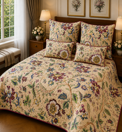 ANOKHI KING QUILTED 5 PCS SET