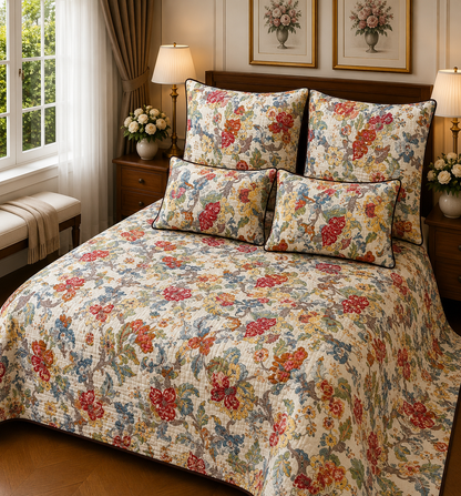 ANOKHI KING QUILTED 5 PCS SET
