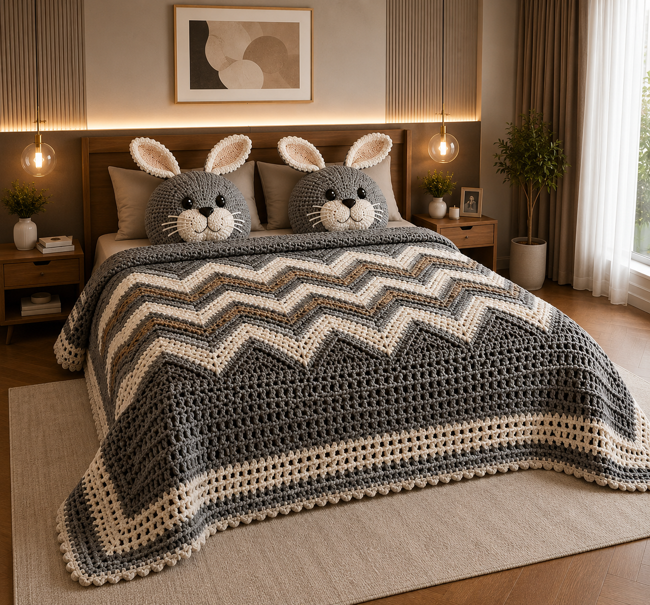 FAUX QUILTING EFFECTS DIGITAL PRINTS SUPERKING SIZE