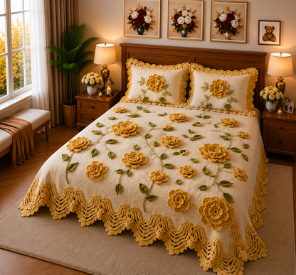 FAUX QUILTING EFFECTS DIGITAL PRINTS SUPERKING SIZE