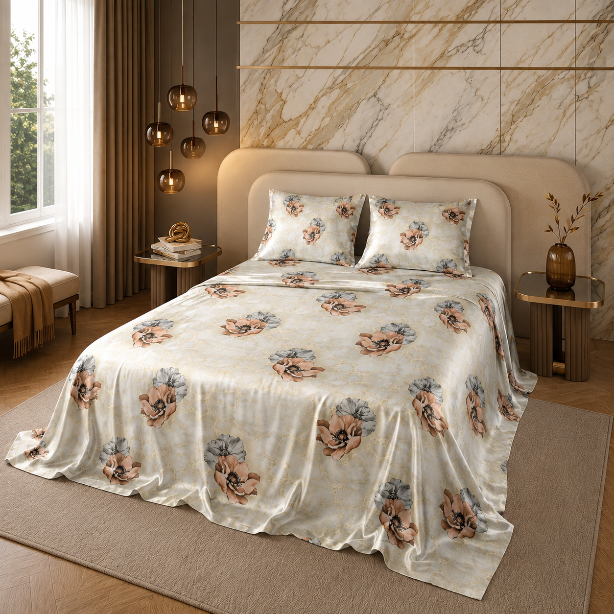 MARBLE BEDSHEET SET