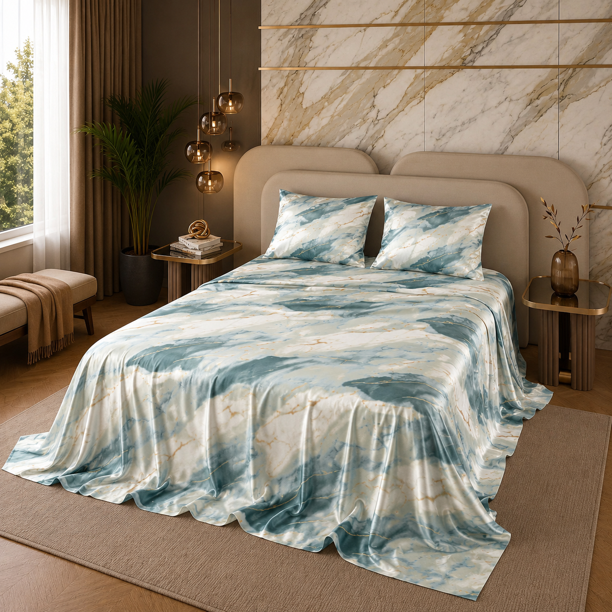 MARBLE BEDSHEET SET