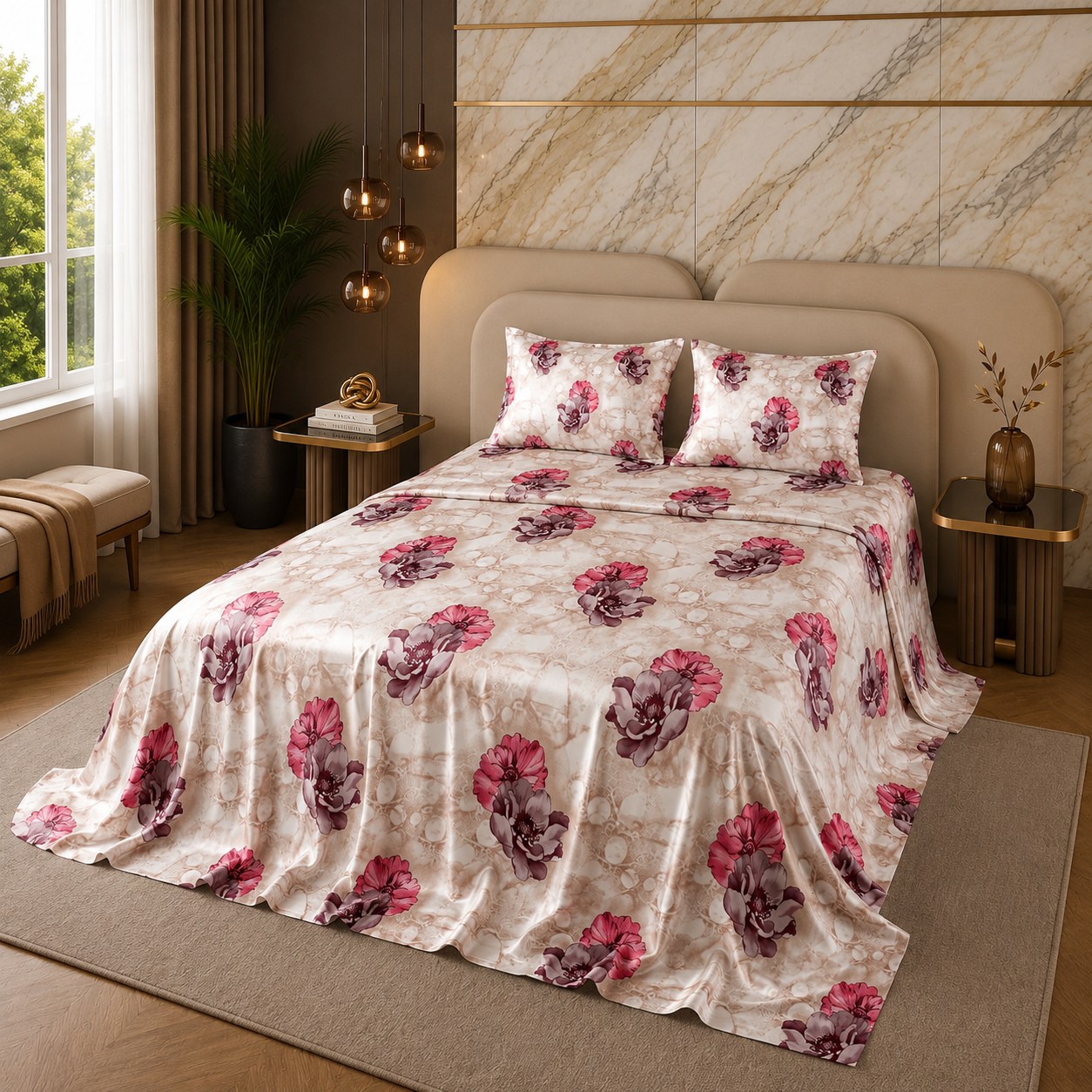 MARBLE BEDSHEET SET