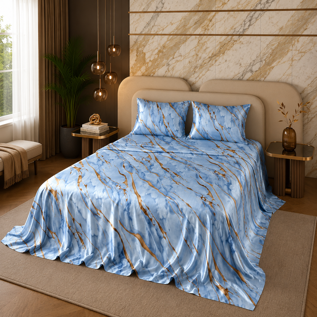 MARBLE BEDSHEET SET